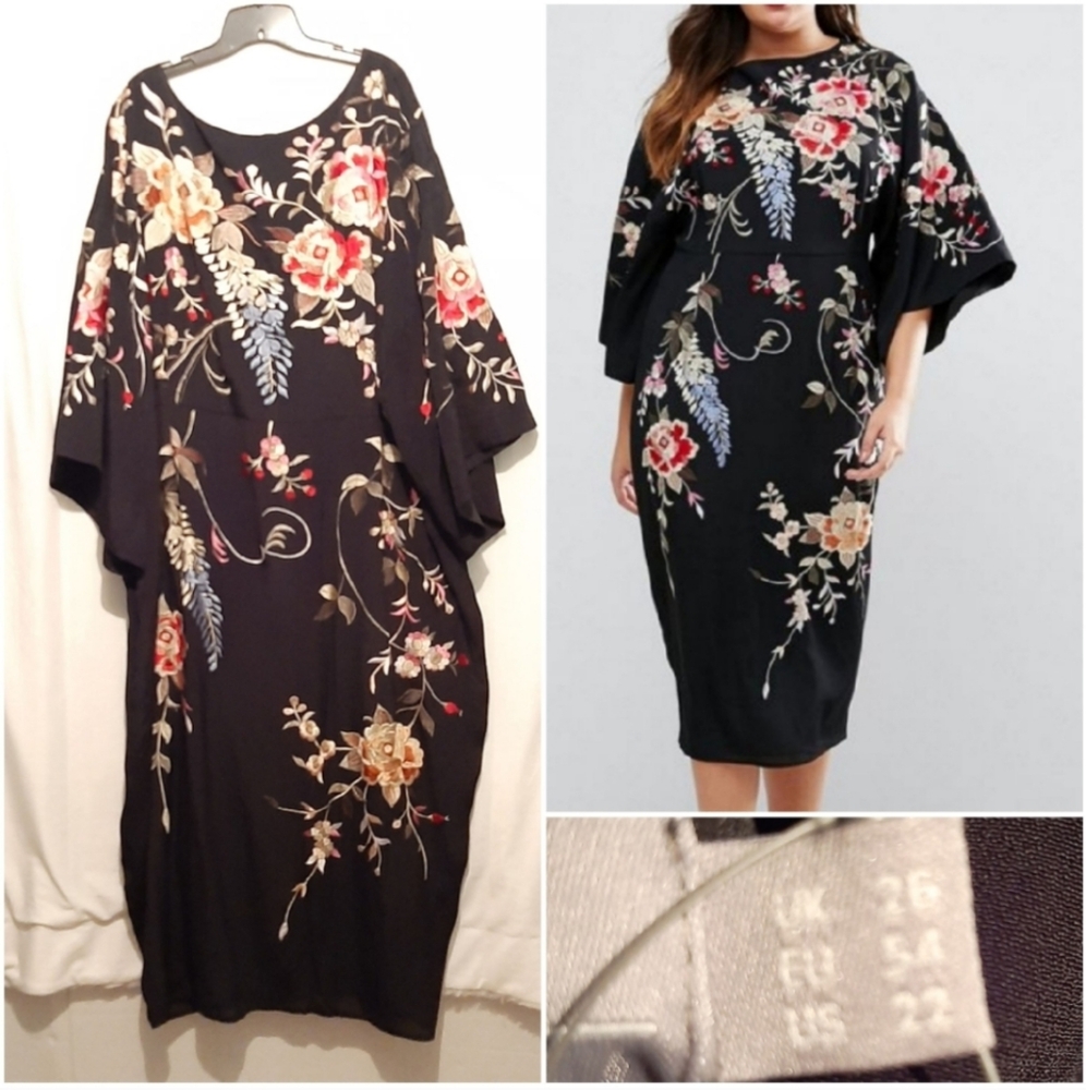 ASOS Curve Kimono Sleeve Dress